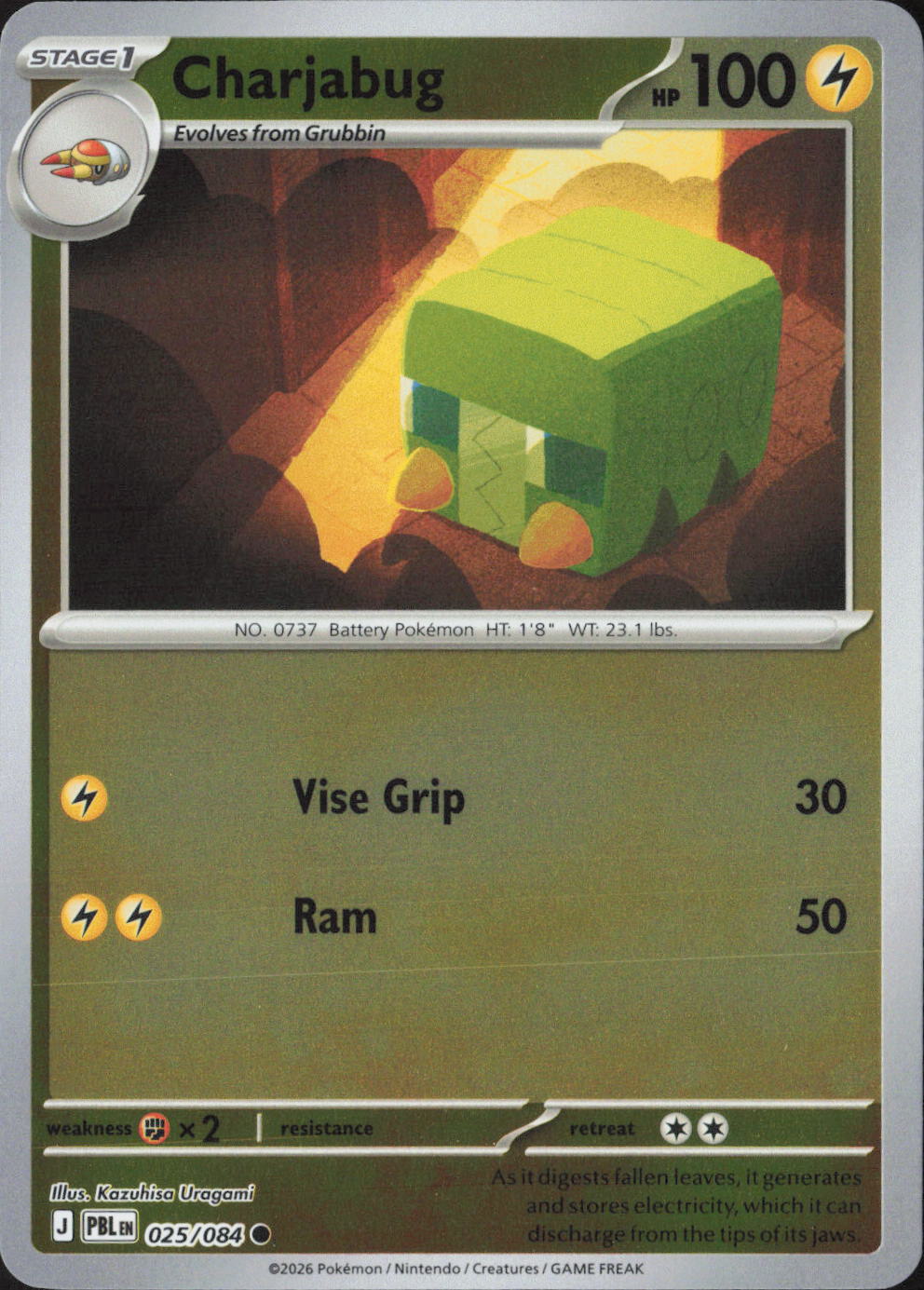 Charjabug Common ME05: Pitch Black 025/084 NM