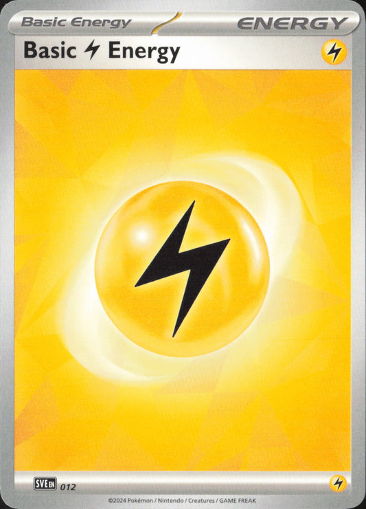 Basic Lightning Energy Common SVE: Scarlet & Violet Energies 012 NM
