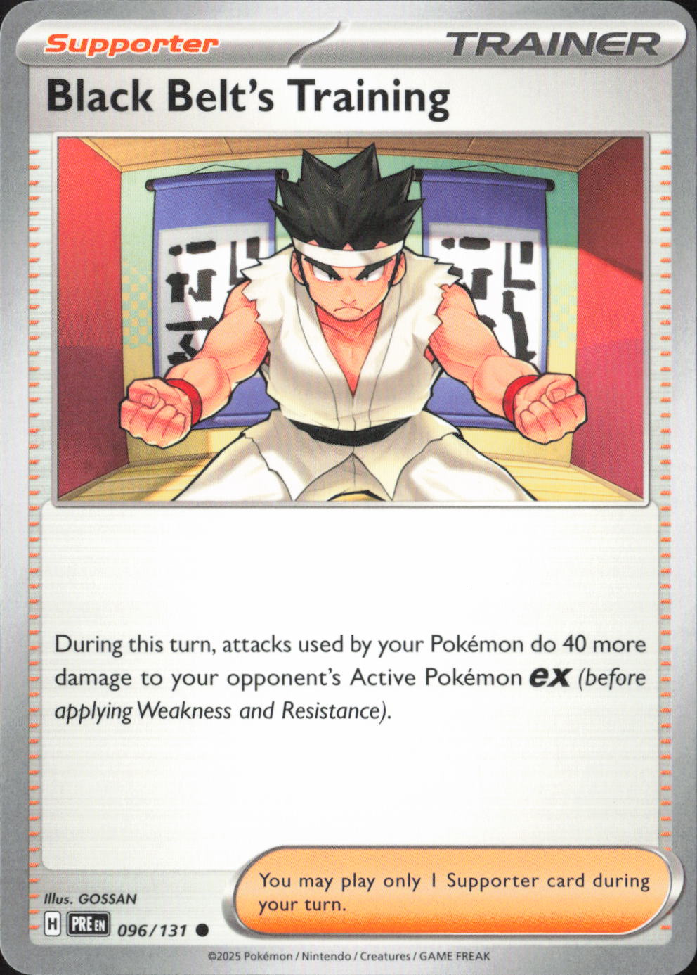 Black Belt's Training Common SV: Prismatic Evolutions 096/131 NM