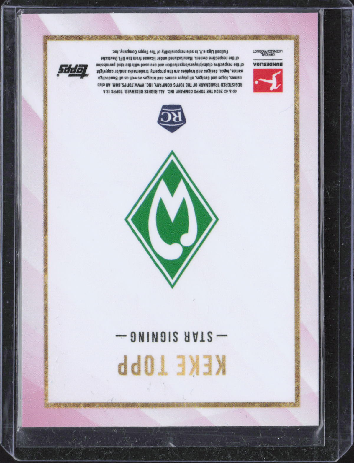Keke Topp Base Topps Summer Signings Bundesliga /99 NM
