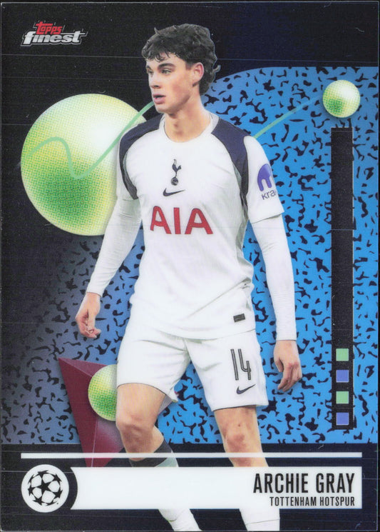 Archie Gray Gold Inferno Foil Topps UEFA Club Competitions -  NM