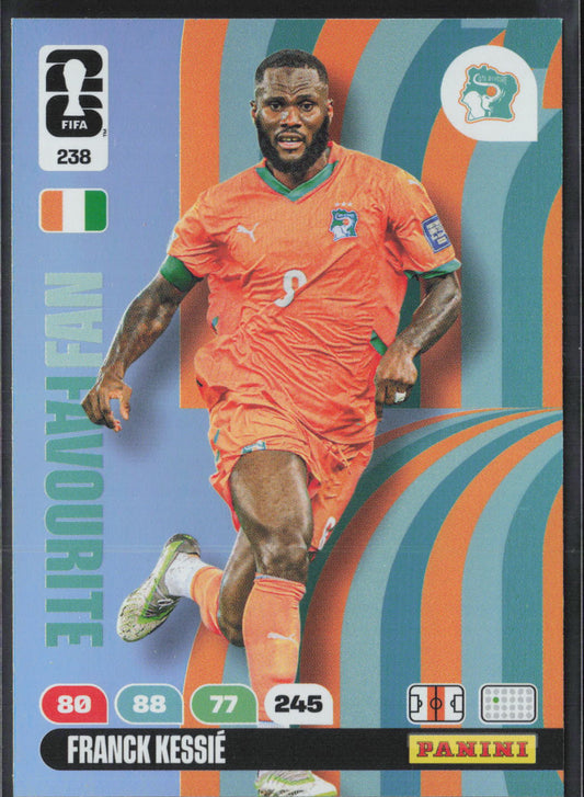 Franck Kessie Base Panini Adrenalyn XL FIFA World Cup 238 NM