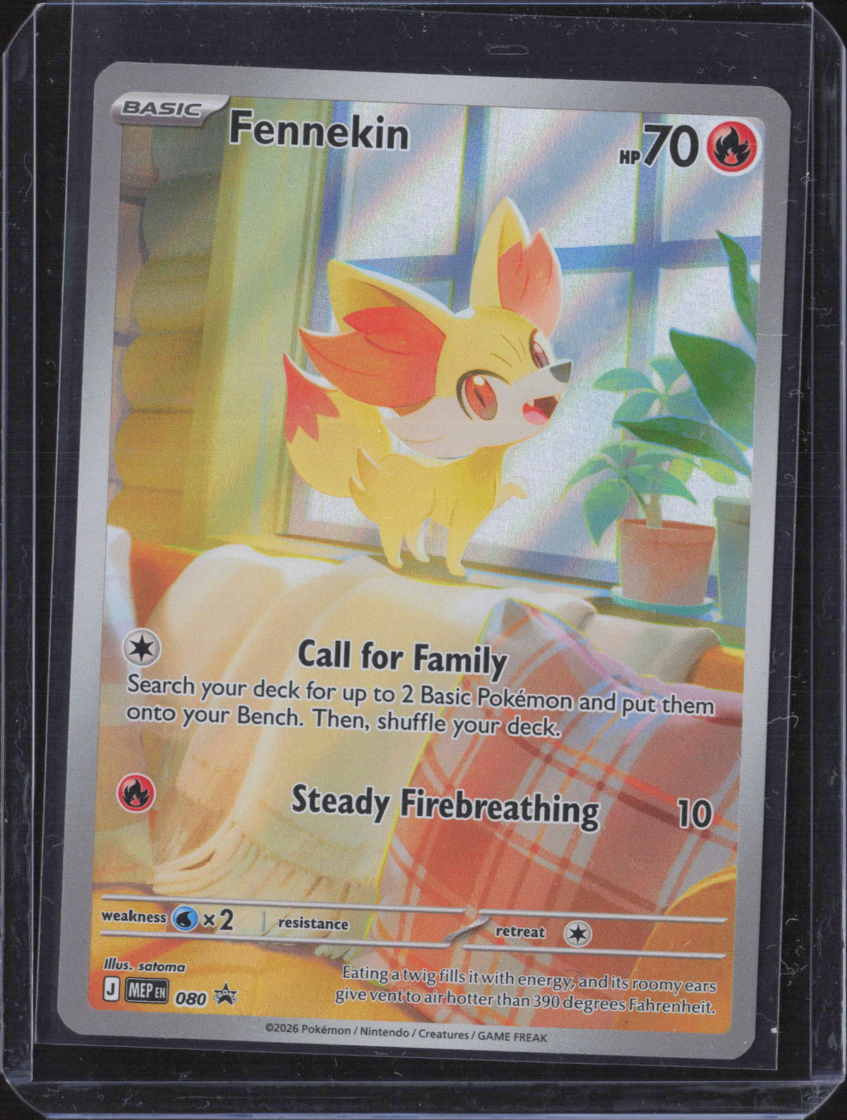 Fennekin Holo Promo ME: Mega Evolution Promo 080 NM