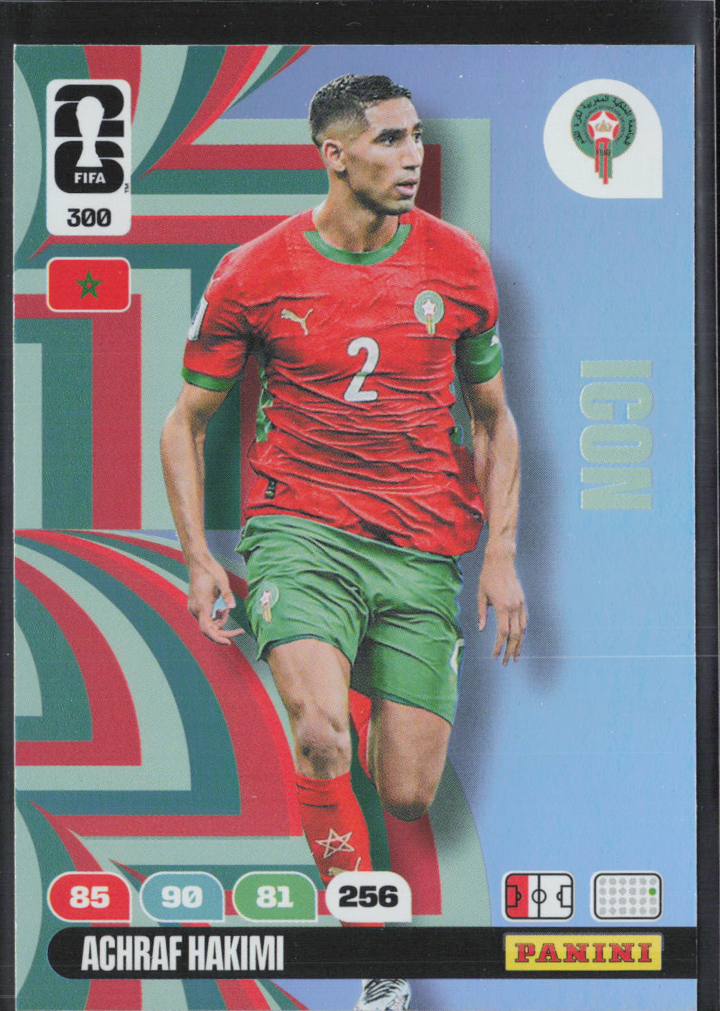 Achraf Hakimi Base Panini Adrenalyn XL FIFA World Cup 300 NM