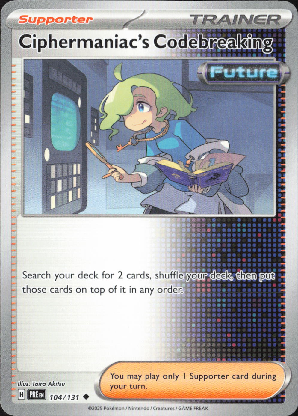 Ciphermaniac's Codebreaking Uncommon SV: Prismatic Evolutions 104/131 NM