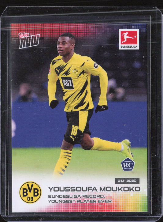 Youssoufa Moukoko Base Topps Now Bundesliga English 045 NM