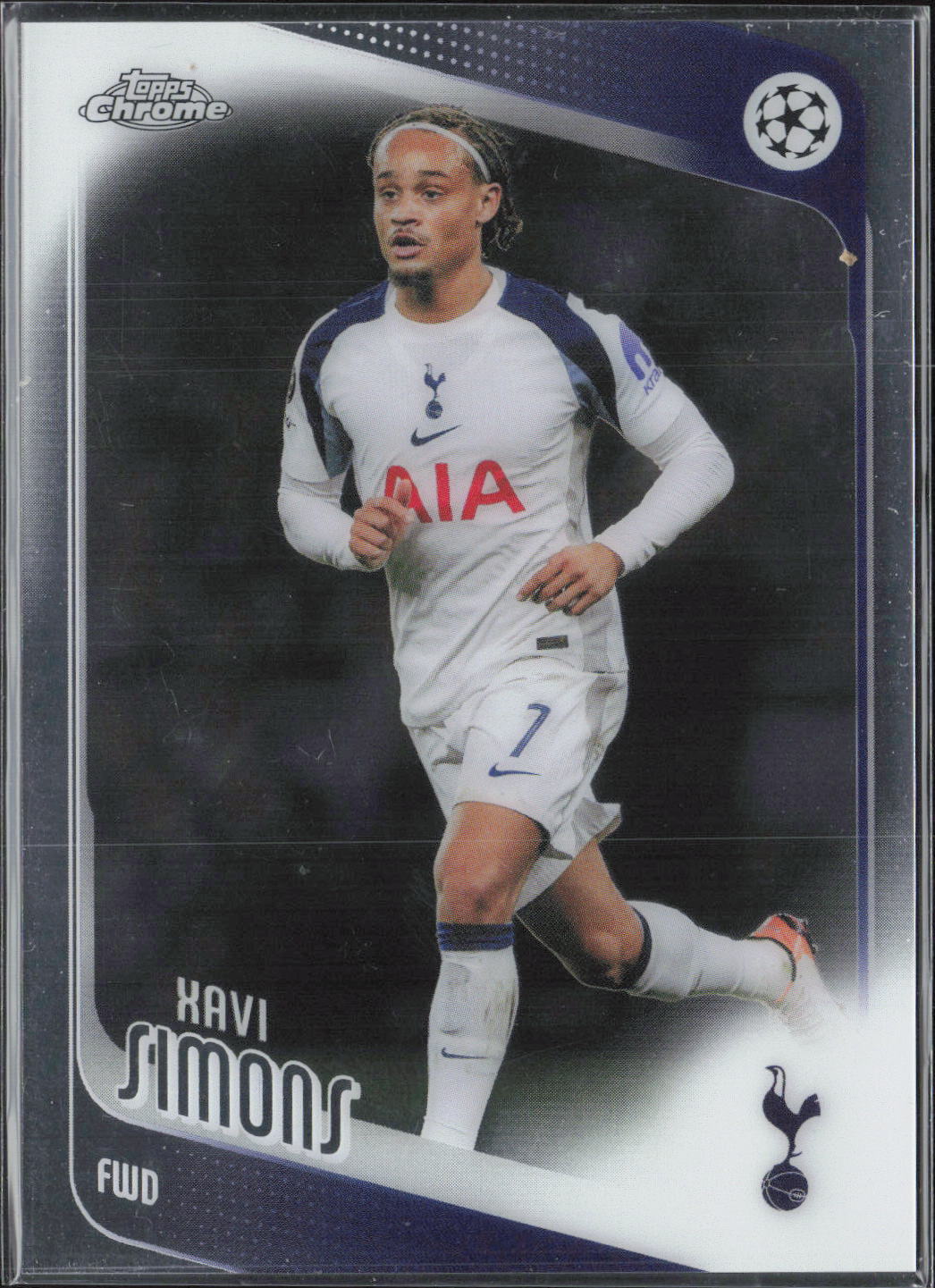 Xavi Simons Base Topps Chrome UEFA Club Competitions 85 NM