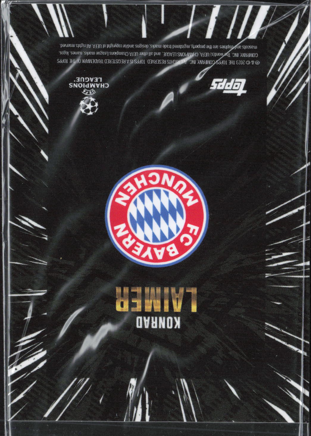 Konrad Laimer Base Topps Gold UEFA Club Competitions /99 NM
