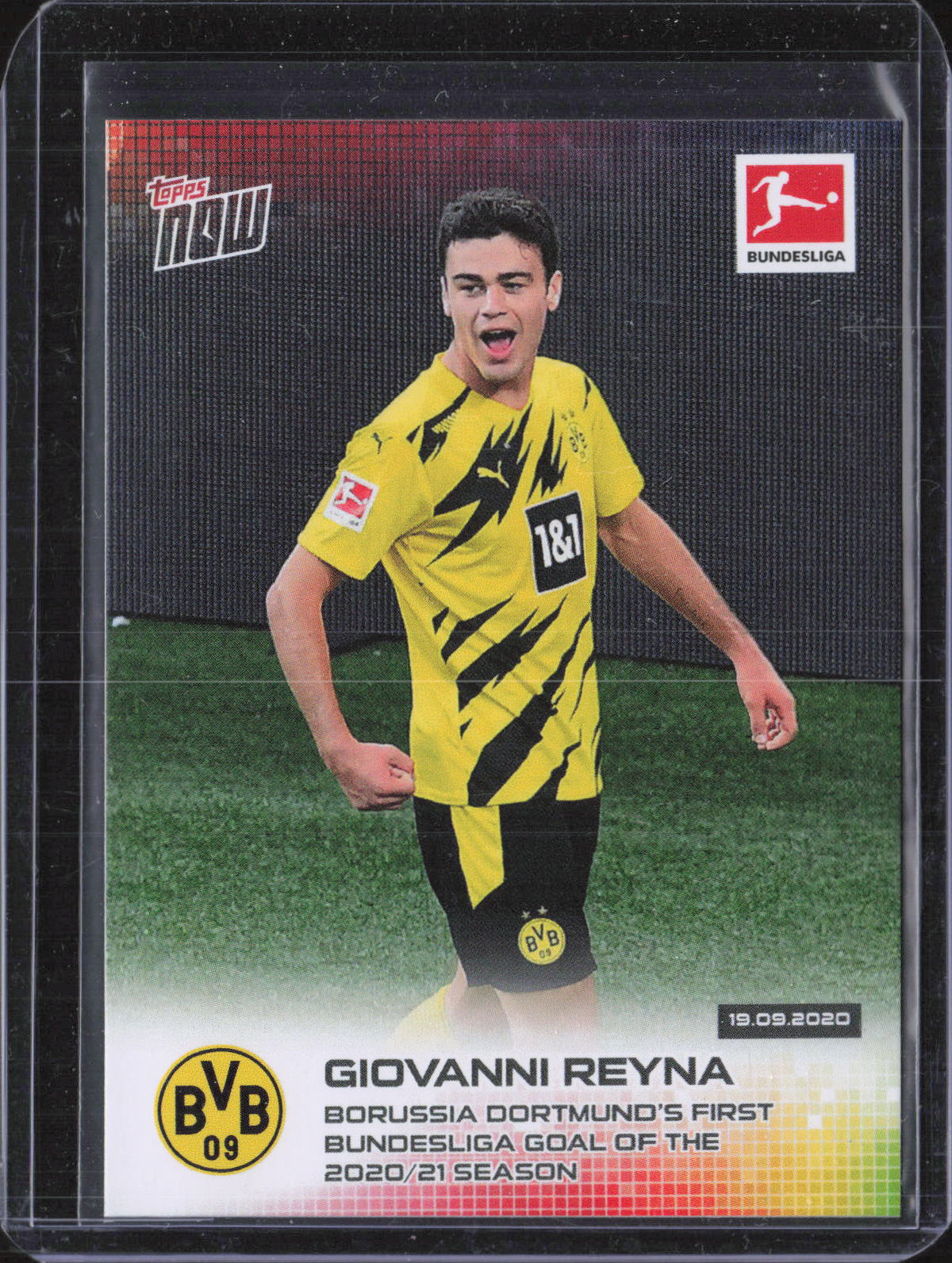 Giovanni Reyna Base Topps Now Bundesliga German 005 NM