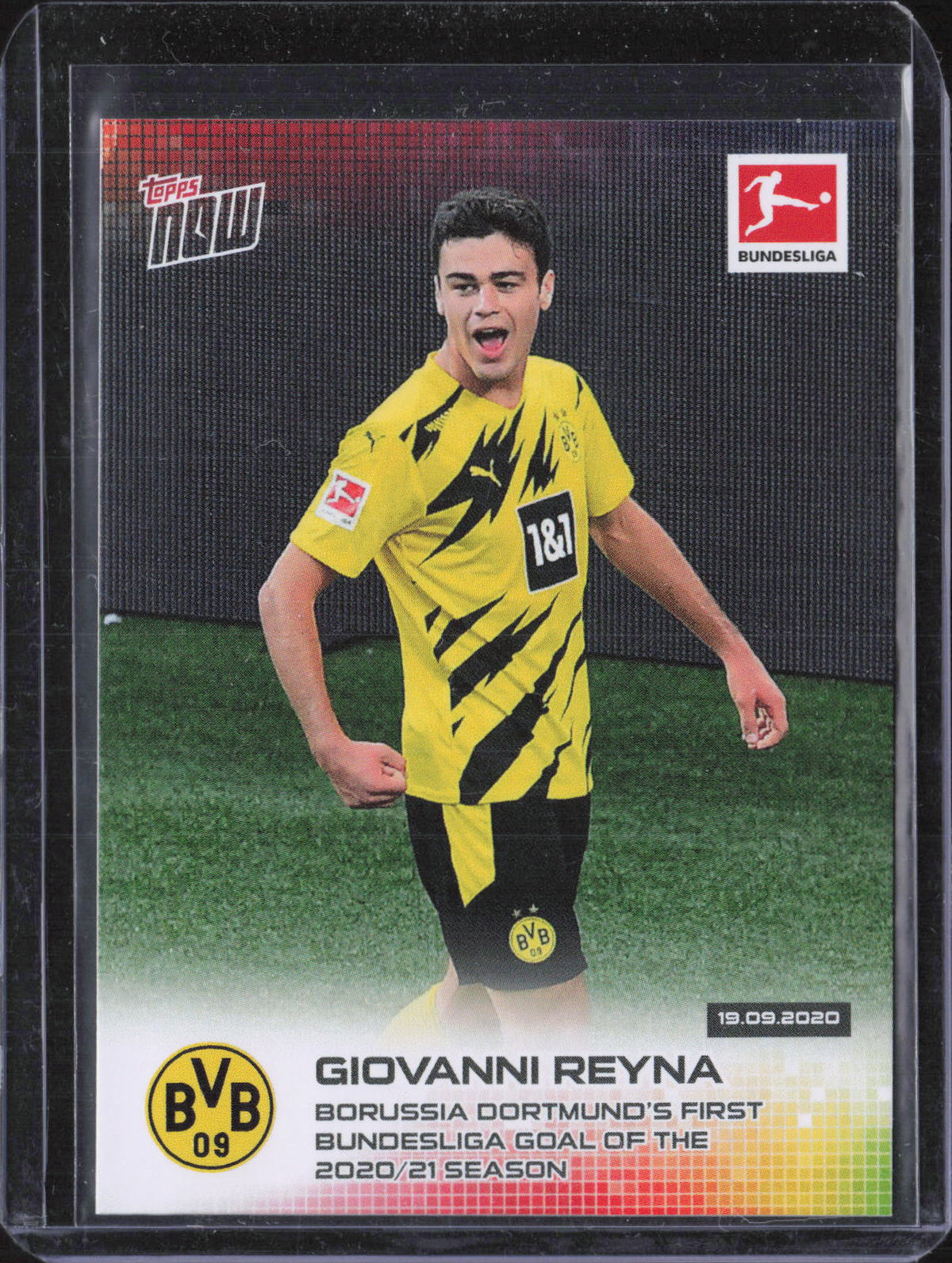 Giovanni Reyna Base Topps Now Bundesliga English 005 NM