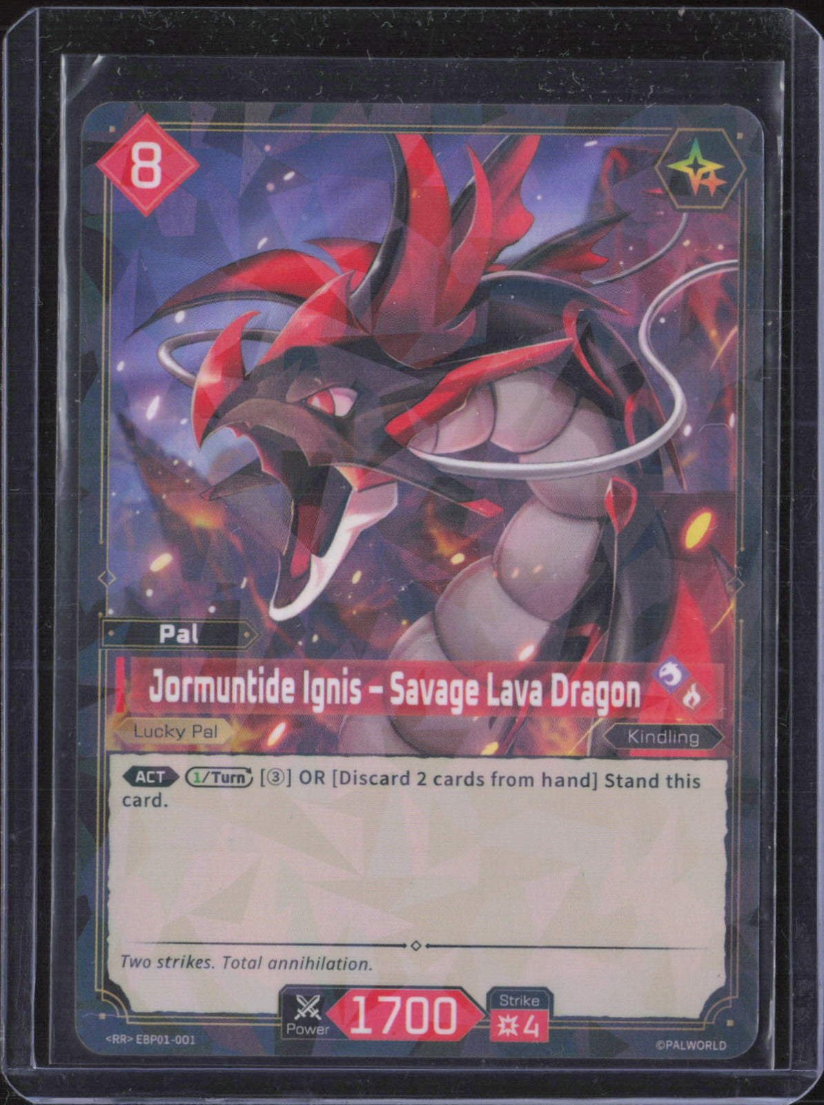 Jormuntide Ignis - Savage Lava Dragon Foil Double Rare BP01: Dawn of Palpagos NM