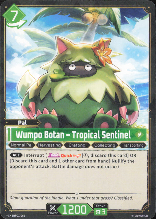 Wumpo Botan - Tropical Sentinel Common BP01: Dawn of Palpagos EBP01-062 NM