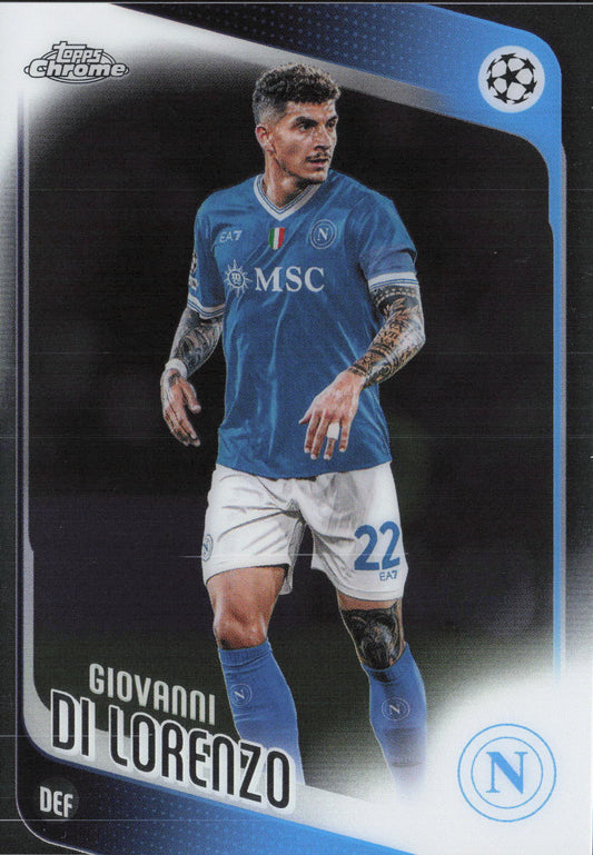 Giovanni Di Lorenzo Base Topps Chrome UEFA Club Competitions 77 NM