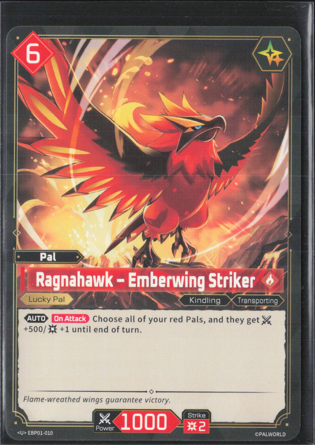 Ragnahawk - Emberwing Striker Uncommon BP01: Dawn of Palpagos EBP01-010 NM