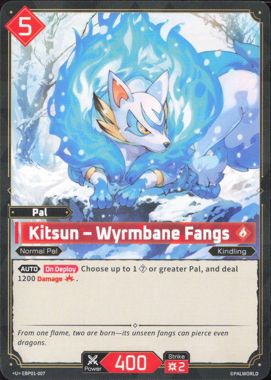 Kitsun - Wyrmbane Fangs Uncommon BP01: Dawn of Palpagos EBP01-007 NM