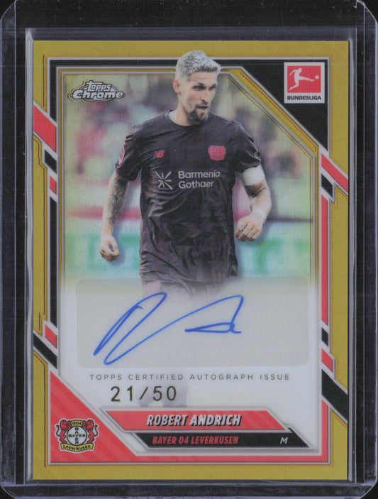 Robert Andrich Auto Gold /50 – 2025-26 Topps Chrome Bundesliga