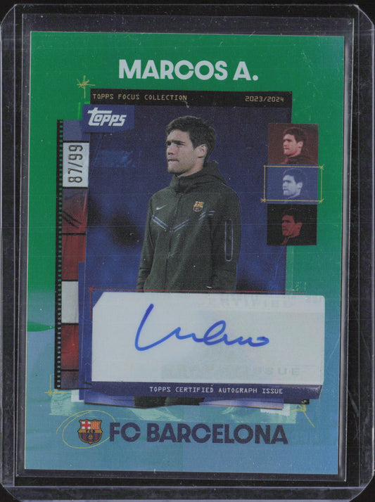 Marcos Alonso Auto Green /99 – 2023-24 Topps Focus