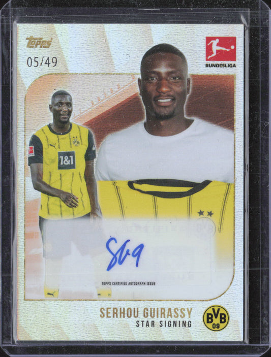 Serhou Guirassy Auto Orange /49 – Topps Star Signing